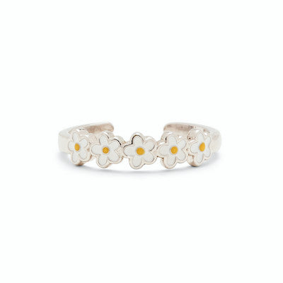 Painted Blooms Toe Ring The Bikini Shoppe