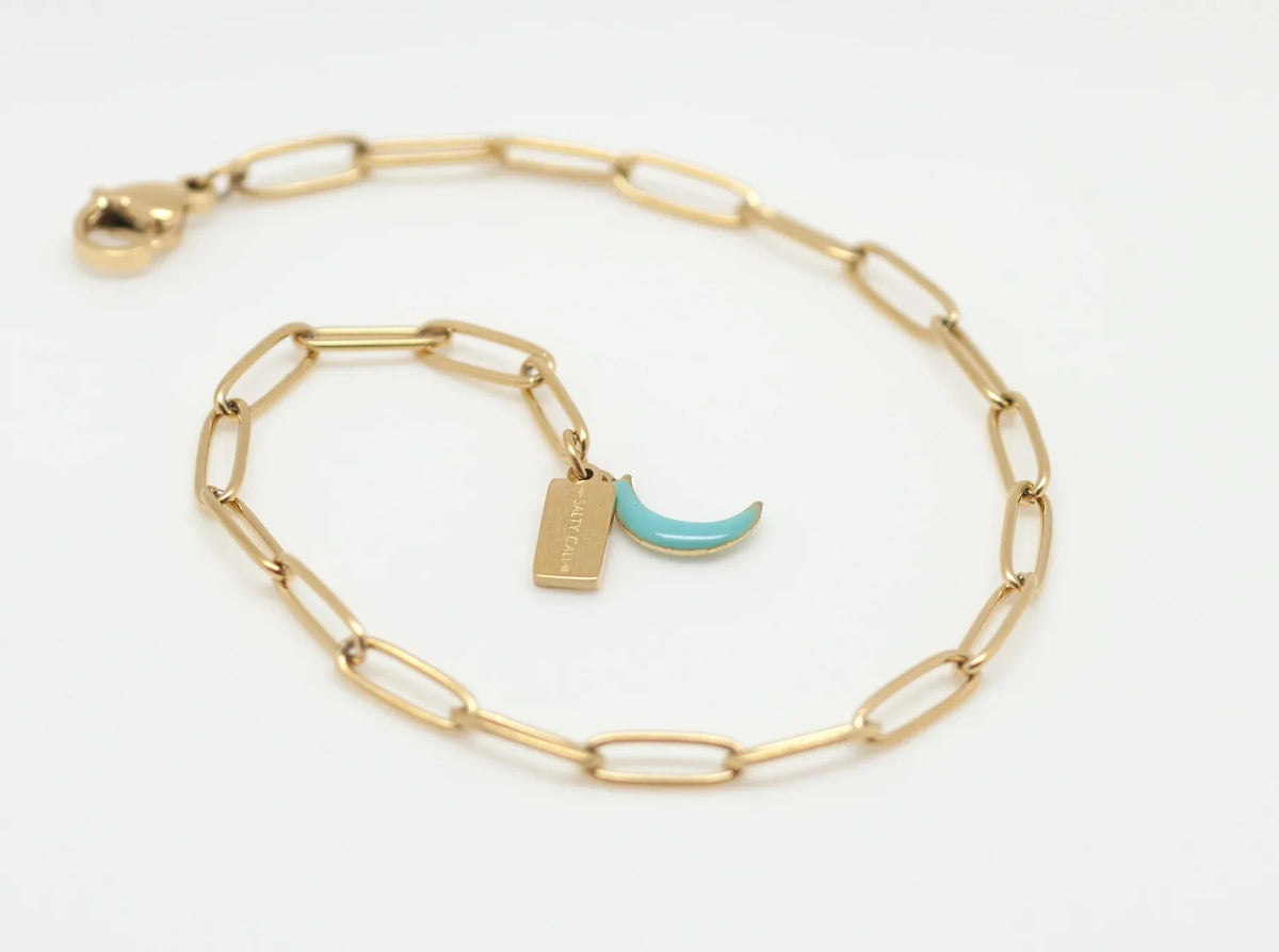 Paperclip anklet Salty Babes by Salty Cali Jewelry — style variant view