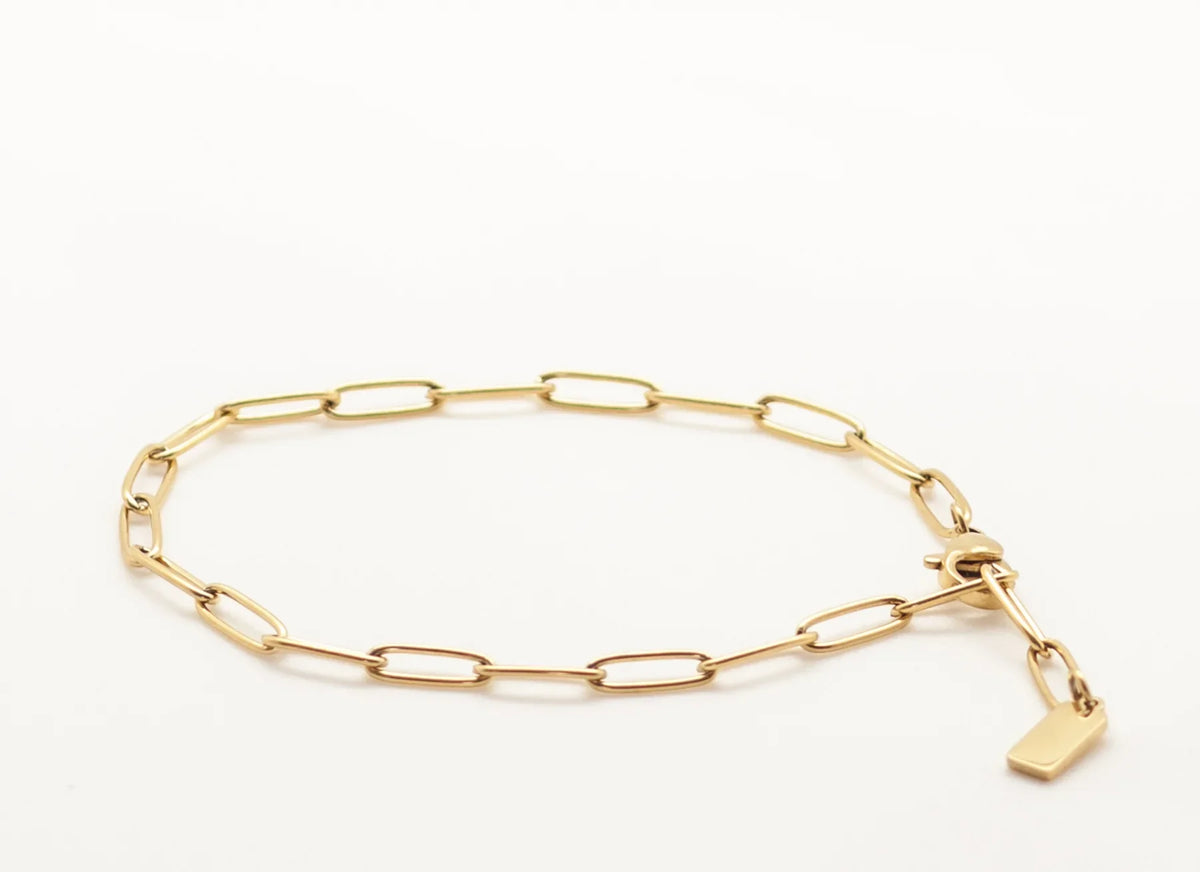 Paperclip anklet Salty Babes by Salty Cali Jewelry — style variant view