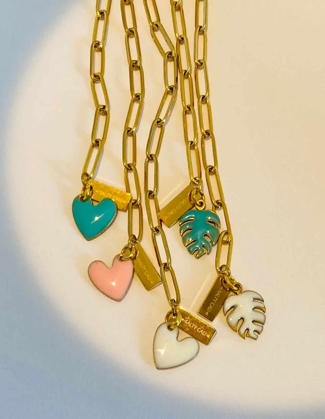 Paperclip Salty Pendant Bracelet The Bikini Shoppe