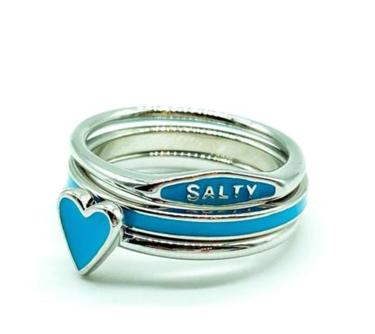 Salty Enamel Ring Stack The Bikini Shoppe