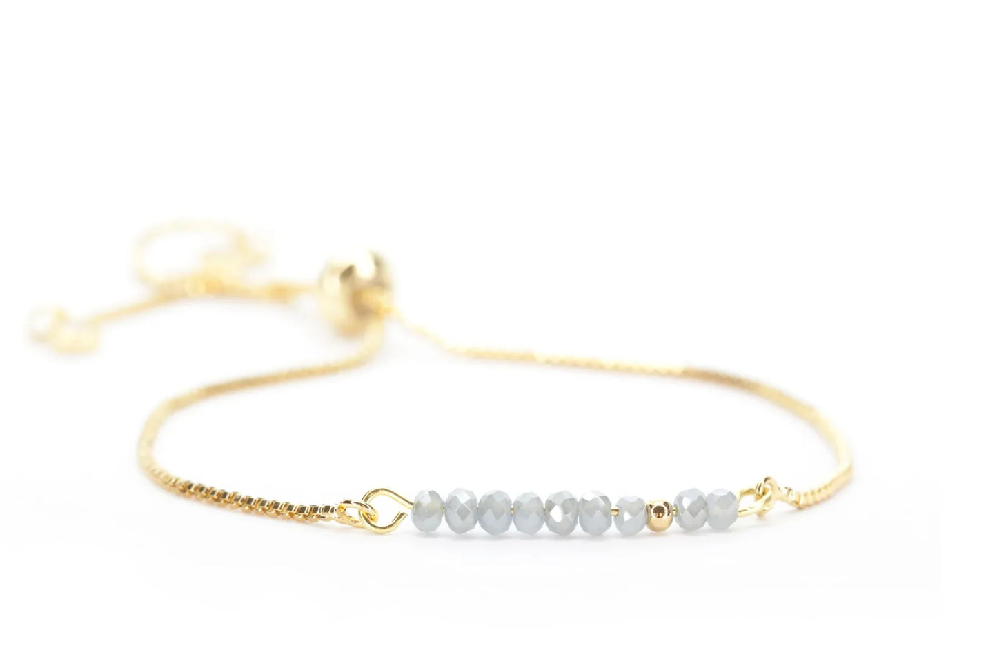 Sprinkle Of Sophistication- Silver Bolo Bracelet The Bikini Shoppe