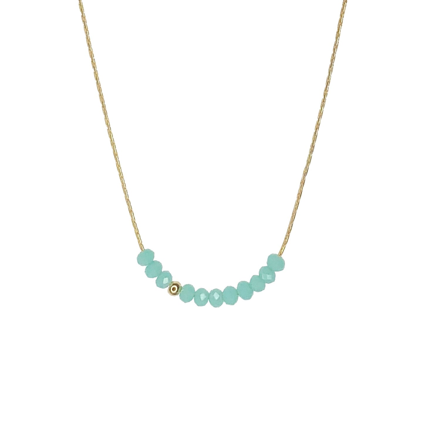 Sprinkle of Cyan Necklace The Bikini Shoppe