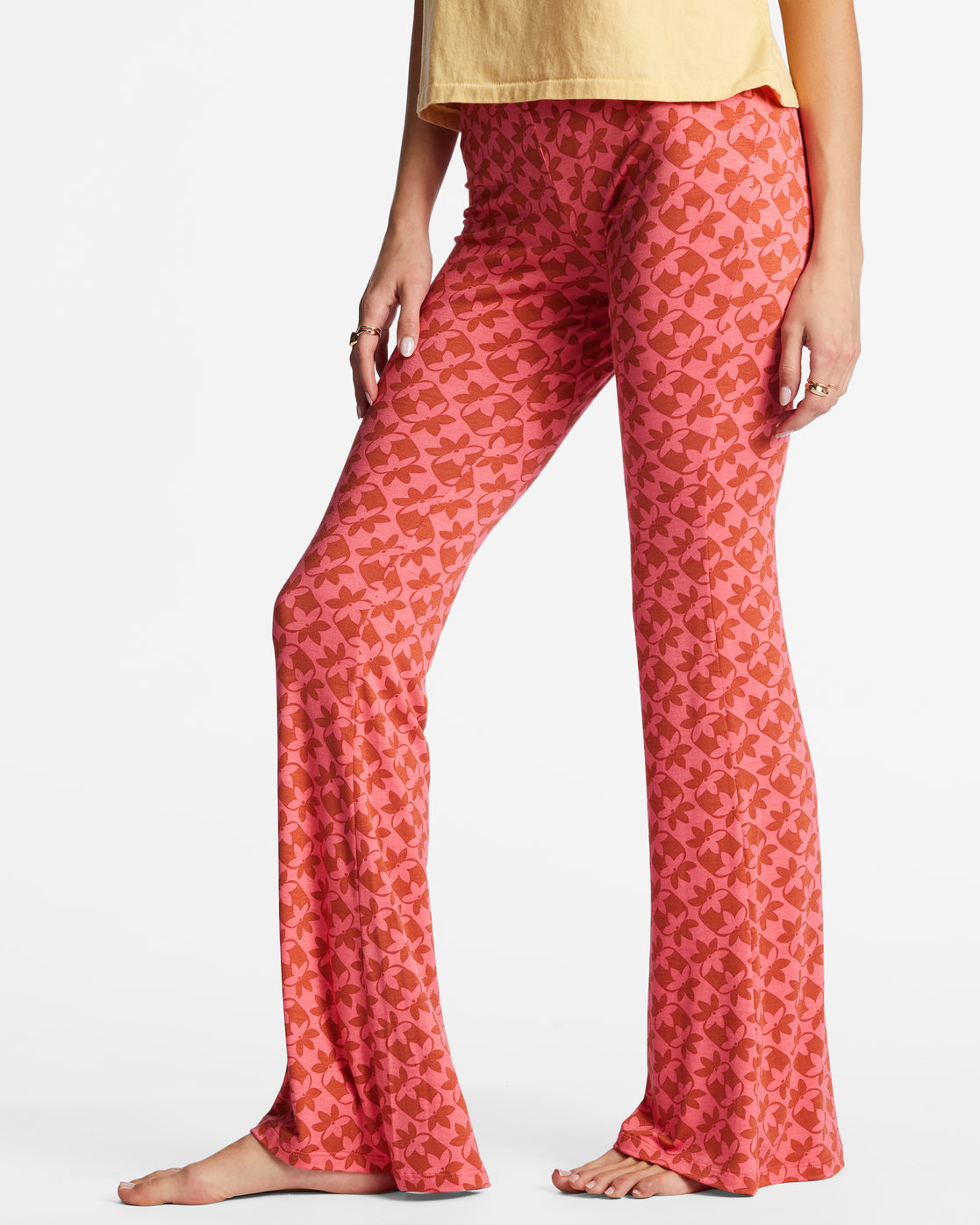 Sundown High-Waisted Flared Pants The Bikini Shoppe