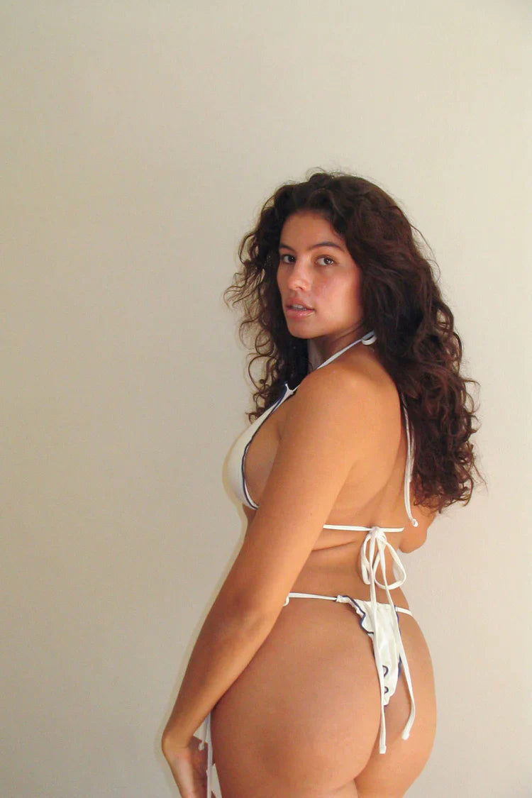 Tidal Ruffle Triangle Bikini Top The Bikini Shoppe