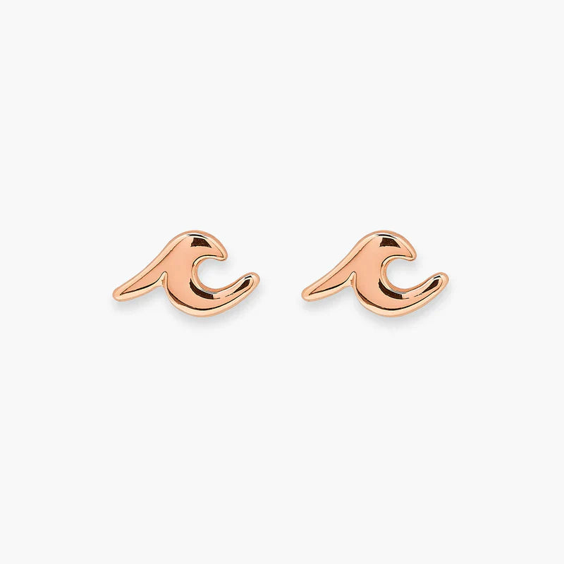 Wave Stud Earrings The Bikini Shoppe