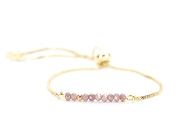 Sprinkle of Love Pink Bolo Bracelet The Bikini Shoppe