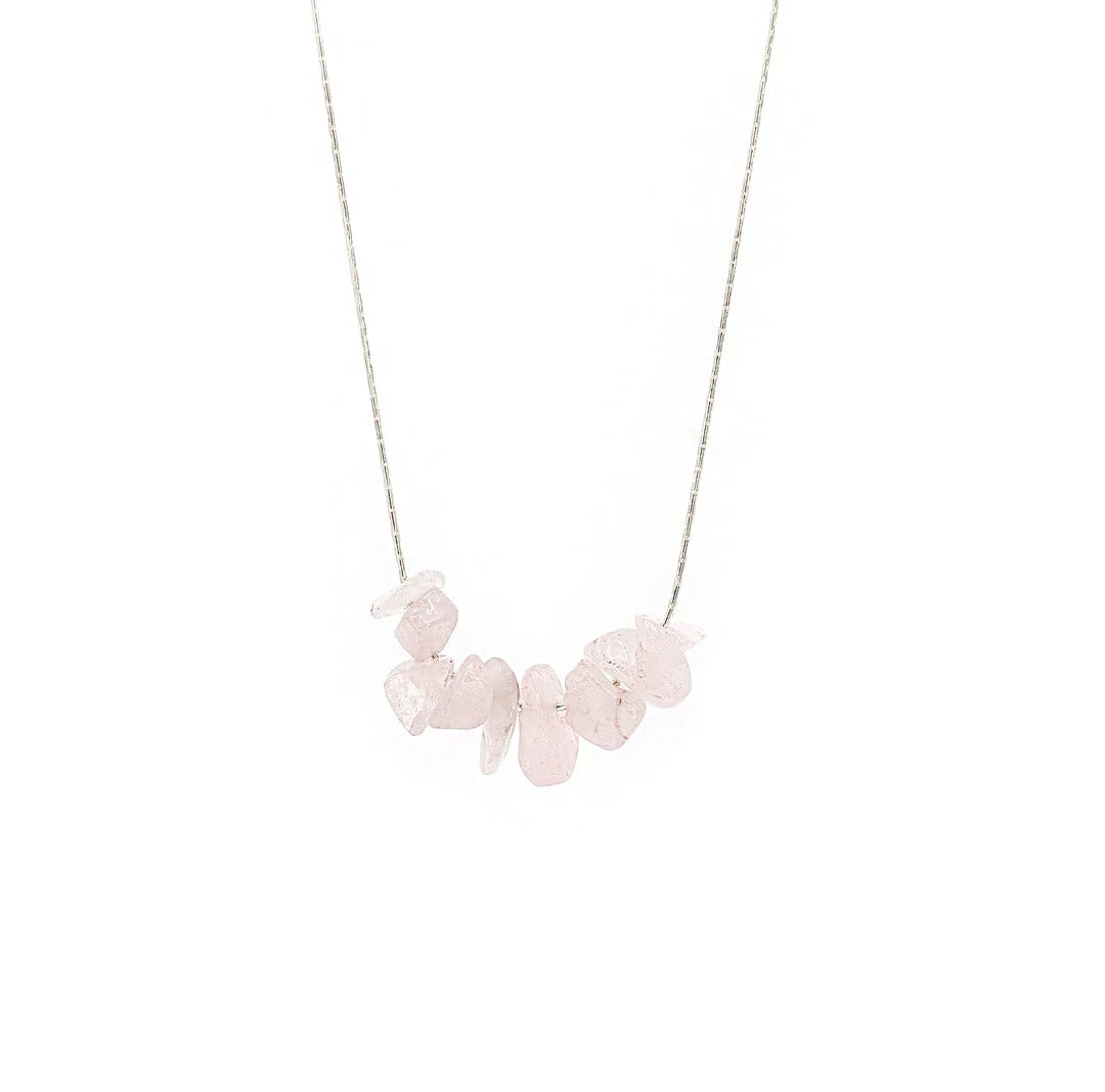 Rock Candy Rose Quartz Necklace