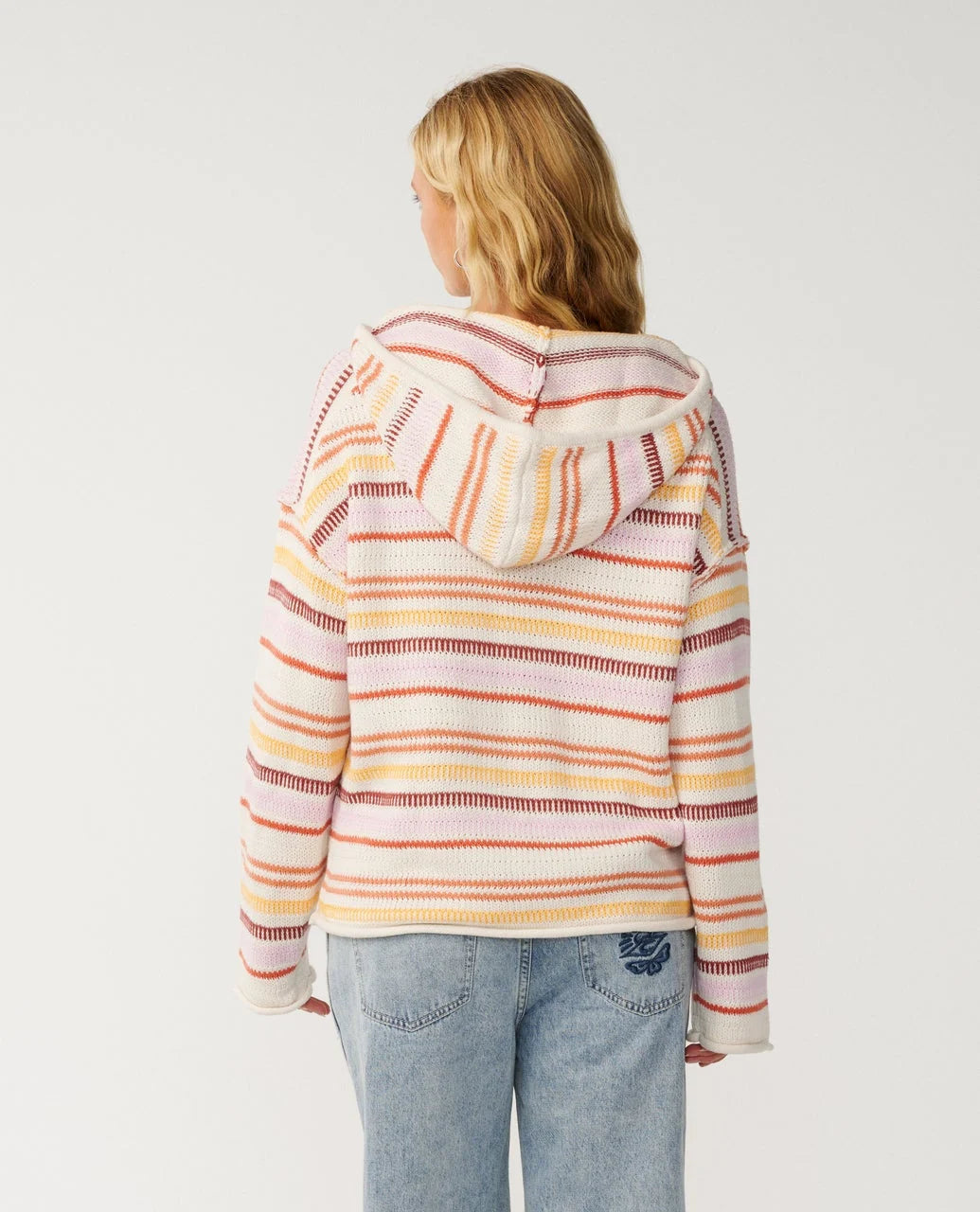 Retro Swell Stripe Poncho