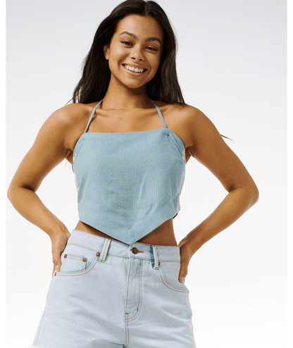 Hibiscus Heat Halter Neck Top