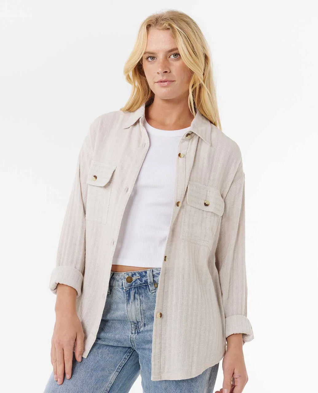 Oceanic Textured Shacket