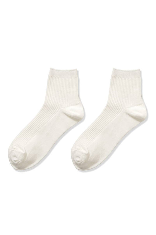 Ribbed Crew Socks