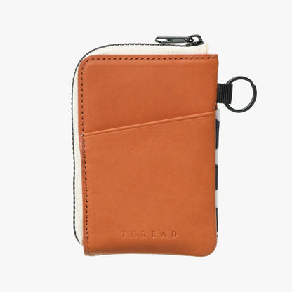 Thread Leather Zip Wallet