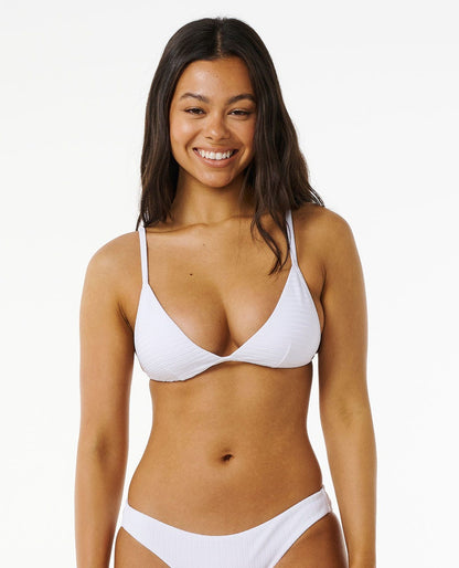 Premium Surf Banded Fixed Triangle Bikini Top The Bikini Shoppe