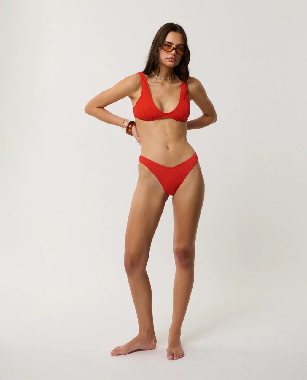 Vibe Surf High Cheeky Coverage Bikini Bottom