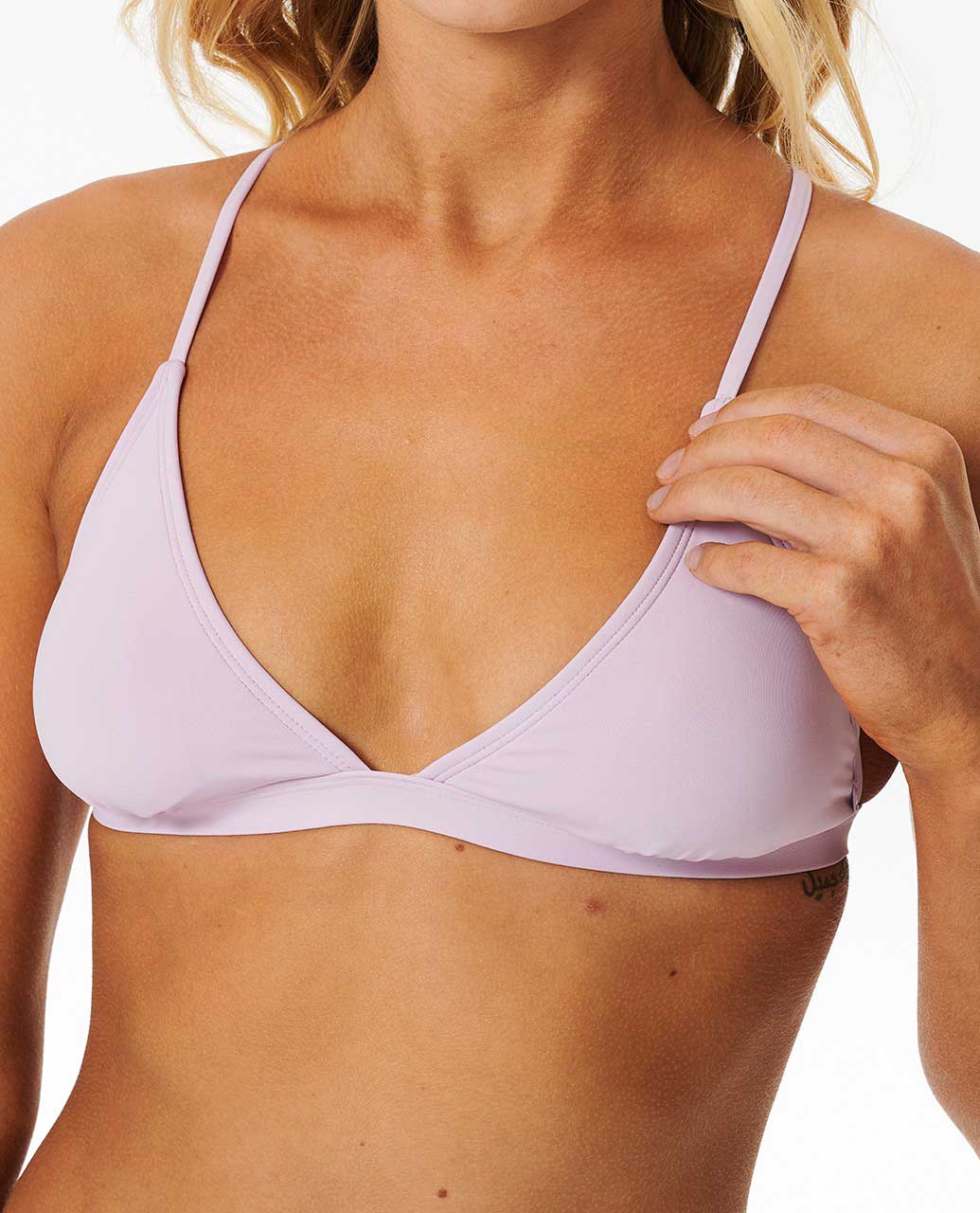 Classic Surf Cross Back Triangle Bikini Top The Bikini Shoppe