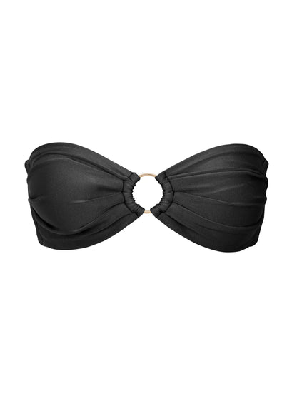 Shimmer Mavi Bandeau Bikini Top