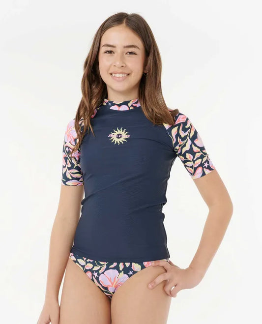 Girls Sunset Skies 3-Piece Swimsuit