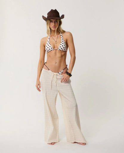 Polka Dot Sliding Triangle Bikini Top
