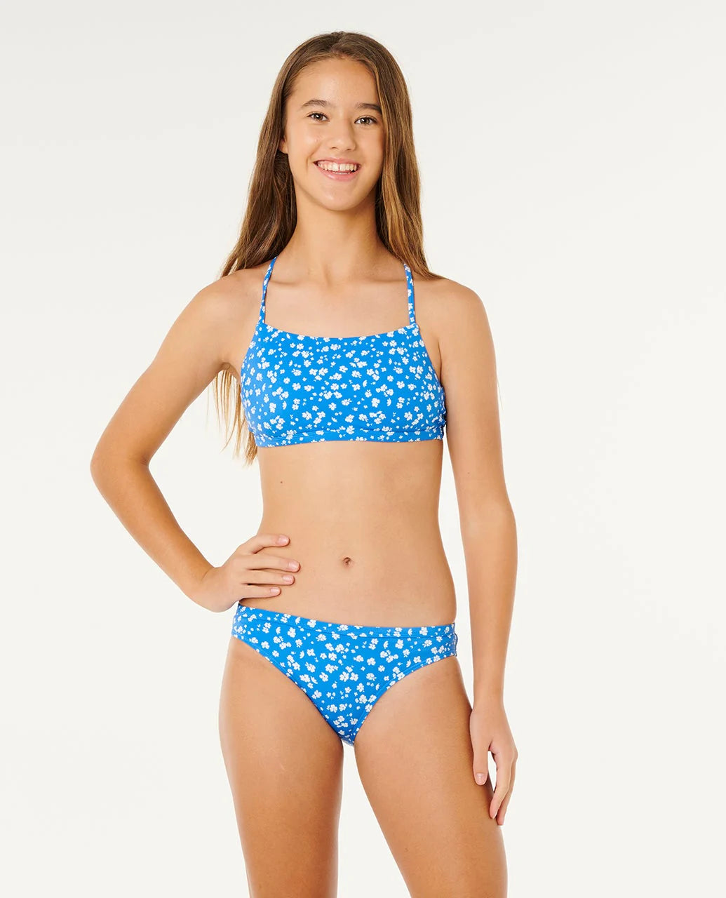 Girls Surf Puff floral bikini set by Rip Curl