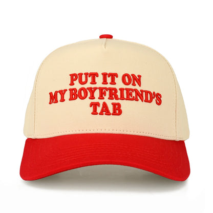 Put It On My Boyfriend's Tab Trucker Hat