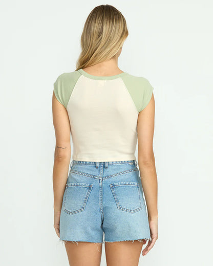 Paradise Short Sleeve Raglan Tee