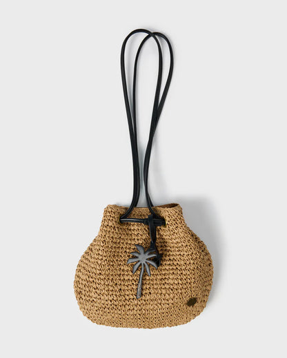 Date Palm Crossbody Mini Straw Tote