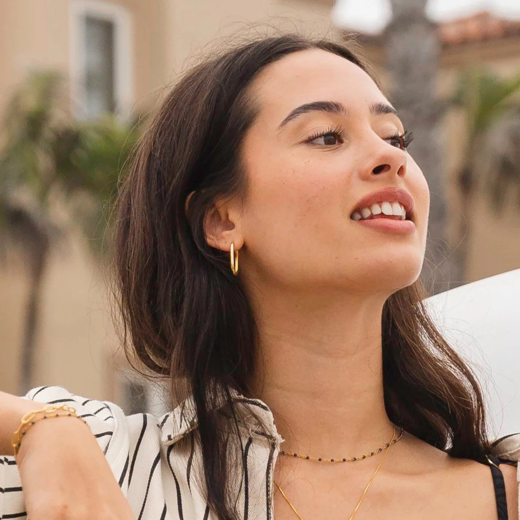 Deco Hoop Salty Earrings
