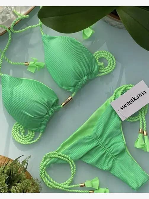 Sexy Micro Tie Side Bikini Bottom