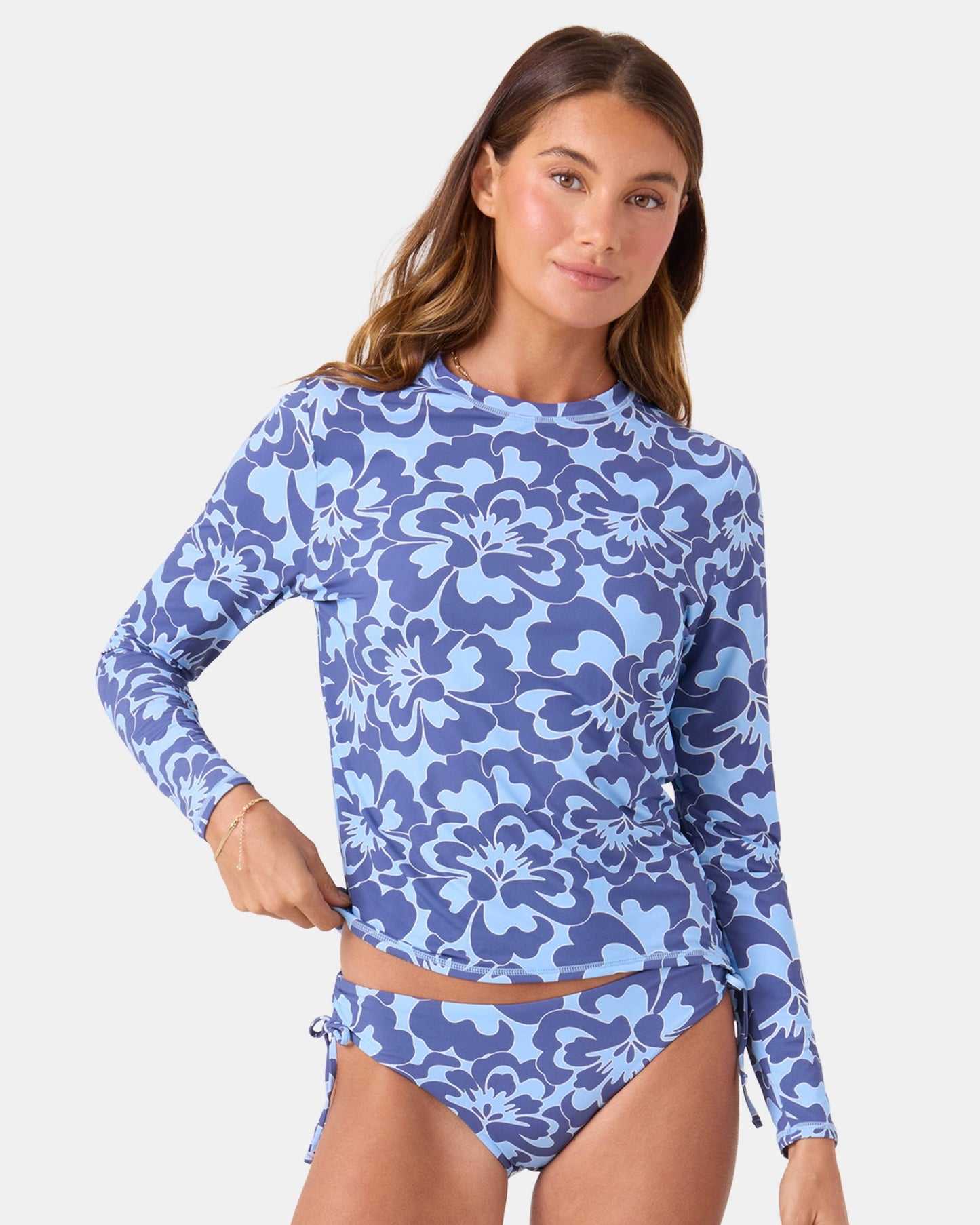 Tropic Drift Lace Hipster Full Bikini Bottom