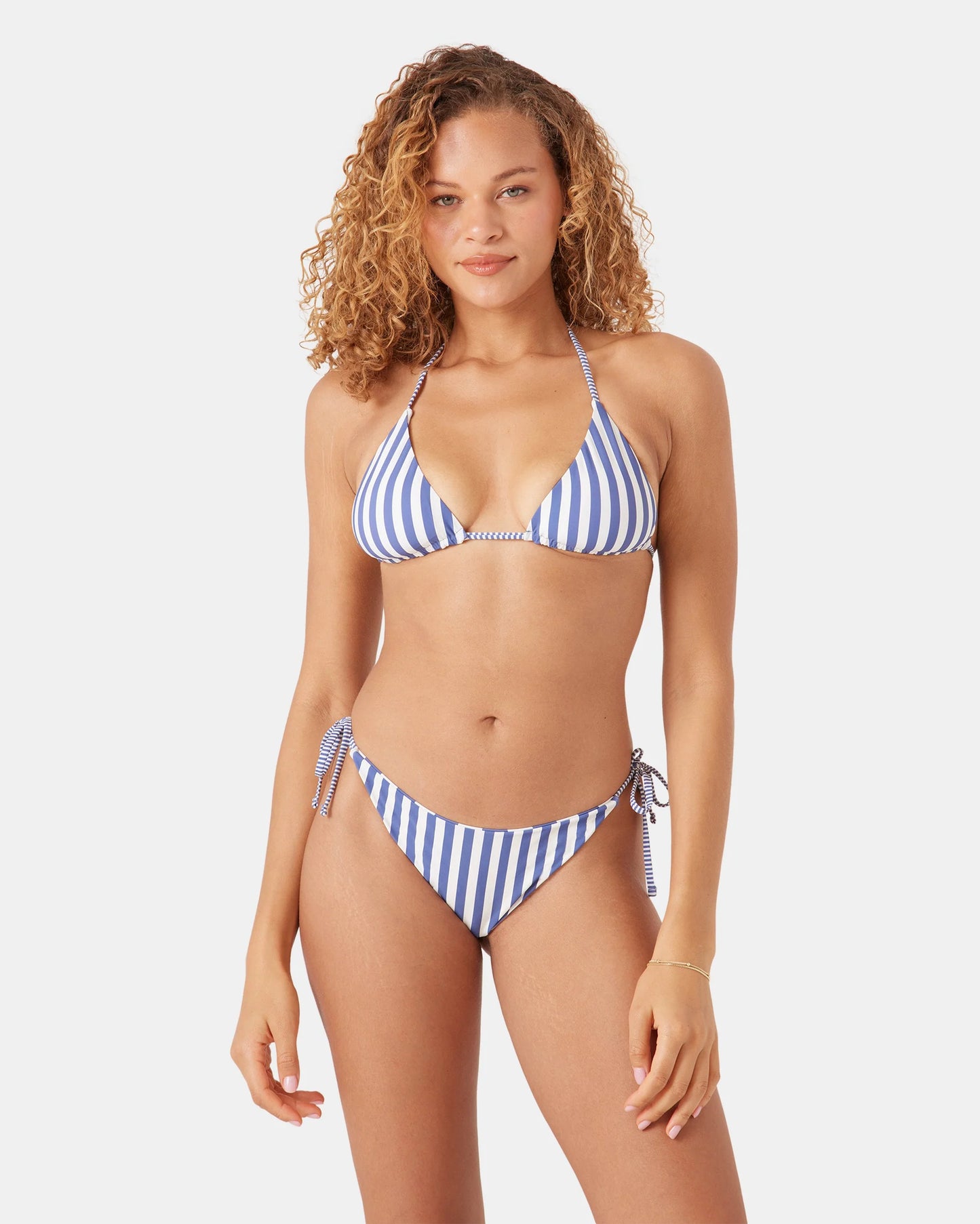 Stripe Out Reversible Tiki Triangle Bikini Top
