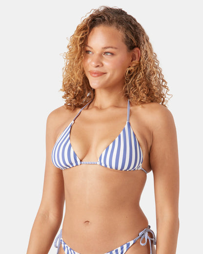 Stripe Out Reversible Tiki Triangle Bikini Top