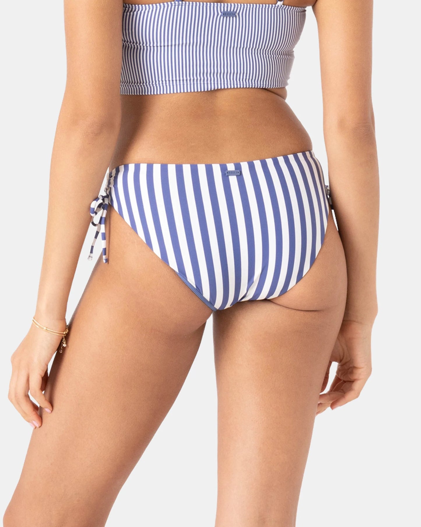 Stripe Out Lace Hipster Full Bikini Bottom