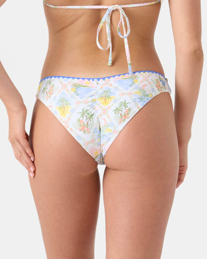 Catch My Drift Hipster Shirred Back Cheeky Bikini Bottom