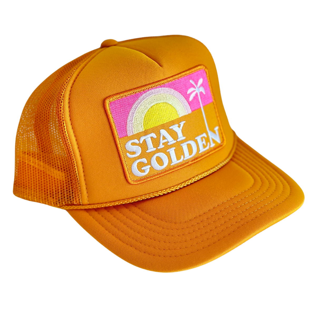 Stay Golden Patch Trucker Hat