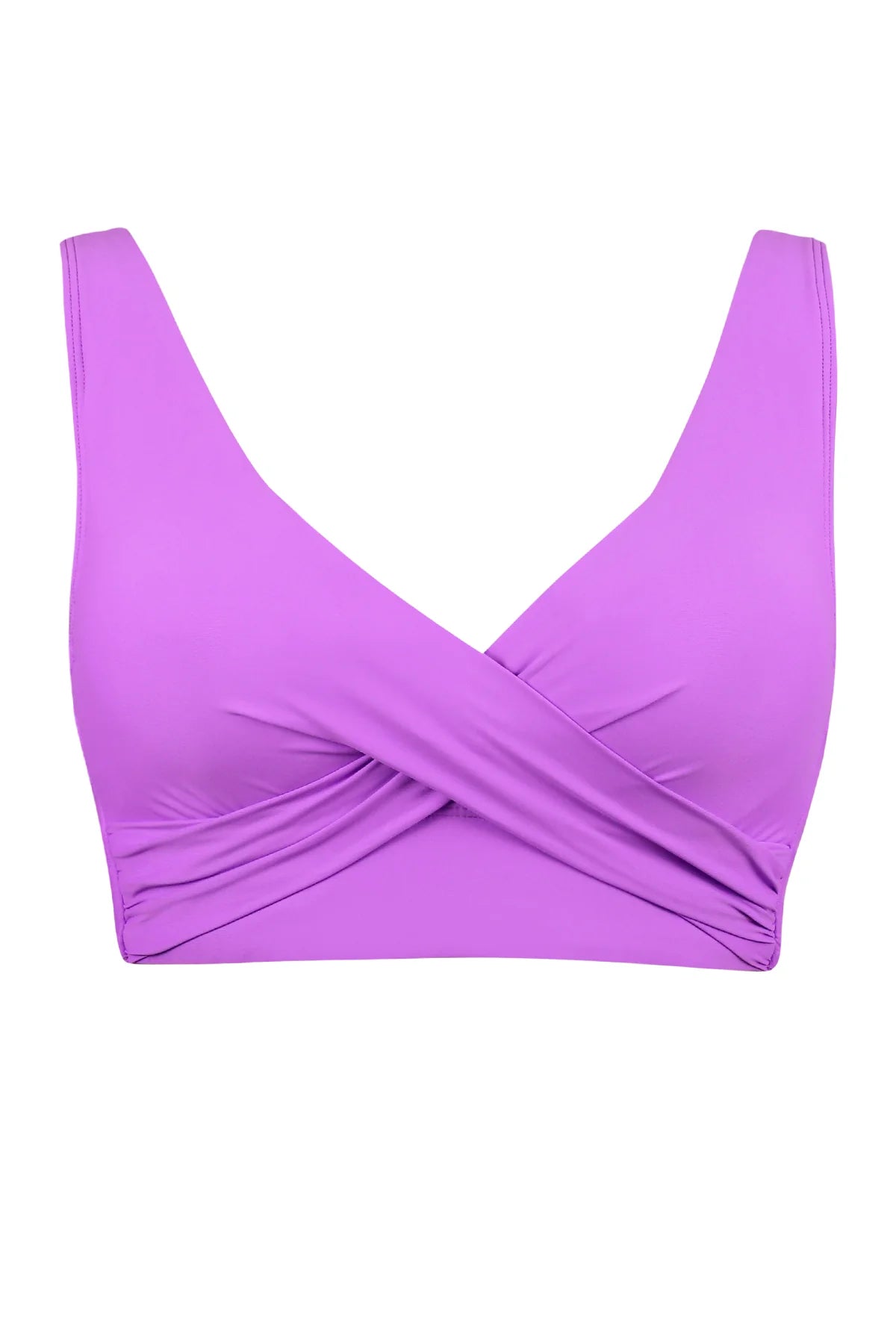 Elsie bikini top in Berry Burst — float view, Sunsets