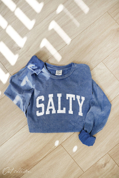 SALTY Mineral Washed Long Sleeve Graphic