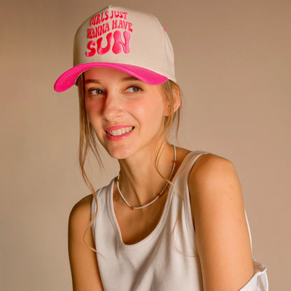 Girls Just Wanna Have Sun Trucker Hat