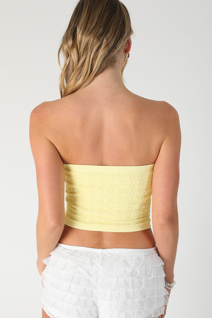 Floral Lace Tube Top