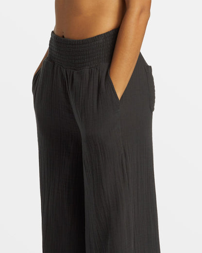 New Waves Gauze Wide Leg Pant