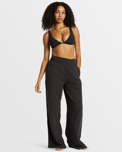 New Waves Gauze Wide Leg Pant