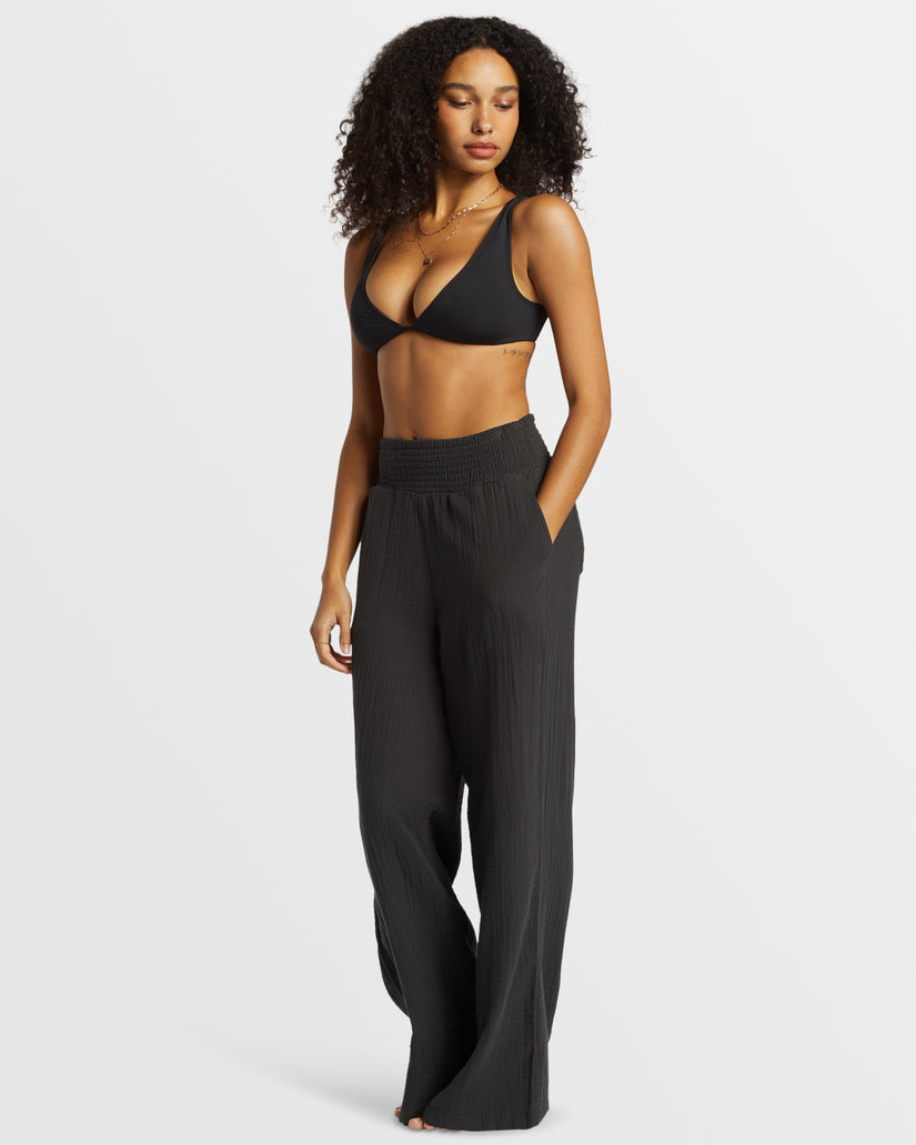 New Waves Gauze Wide Leg Pant