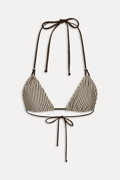 x JENNIE Ari Satin Reversible Triangle Bikini Top