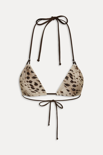 x JENNIE Ari Satin Reversible Triangle Bikini Top