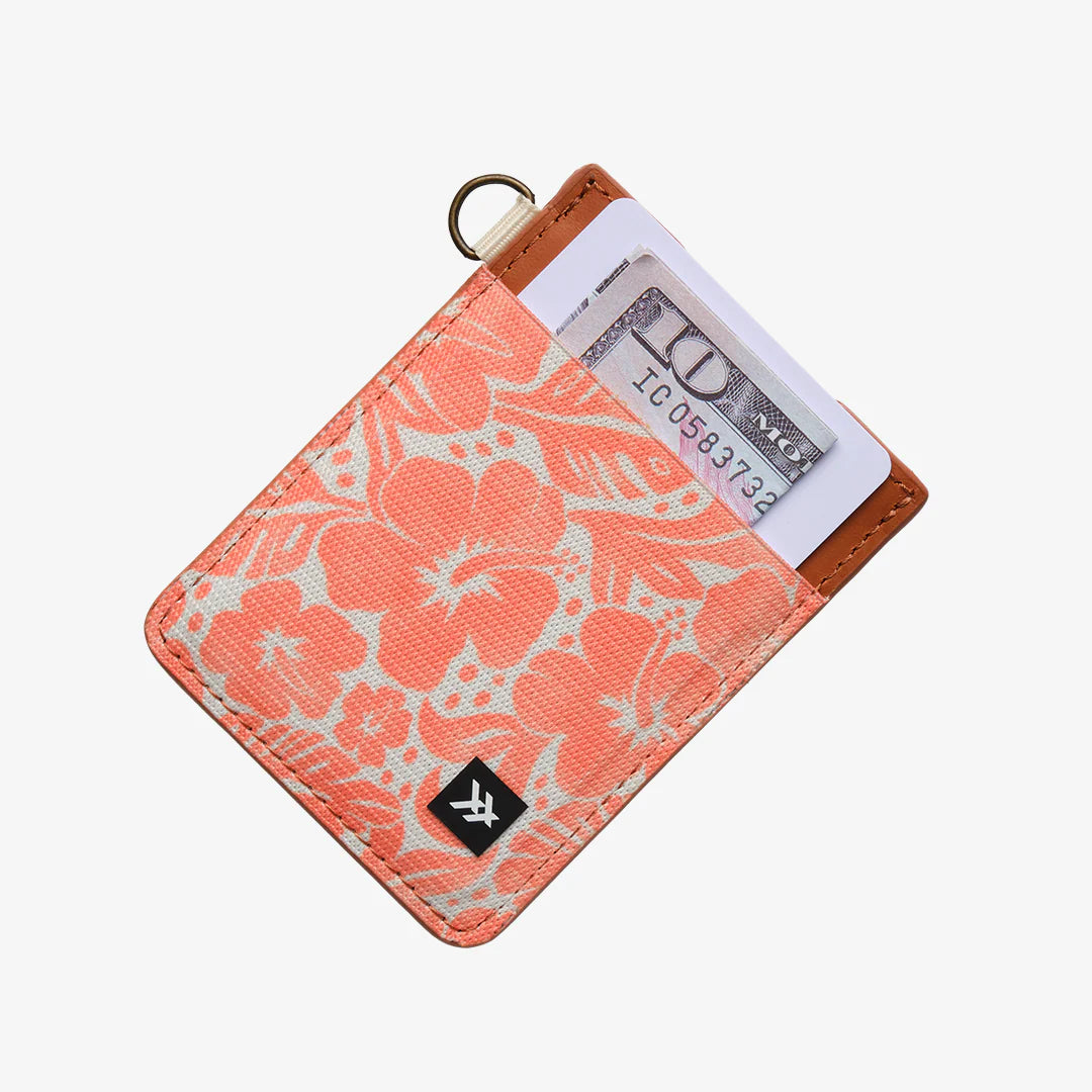 Thread Vertical Leather Wallet