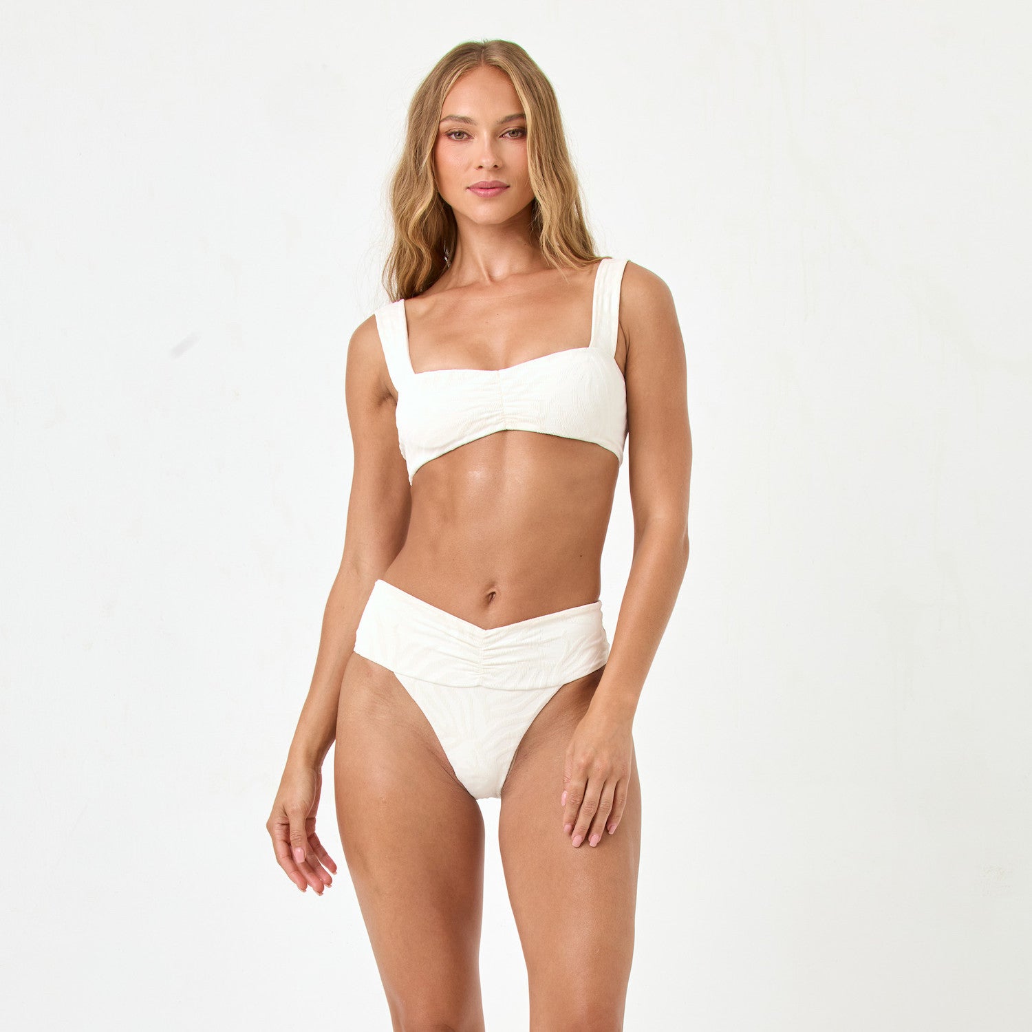 Bardot high-waisted cheeky bikini bottom by L*Space