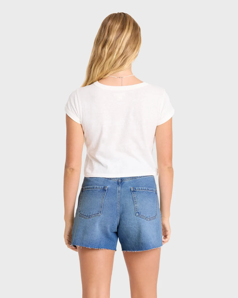 Riley Cut-Off Denim Shorts