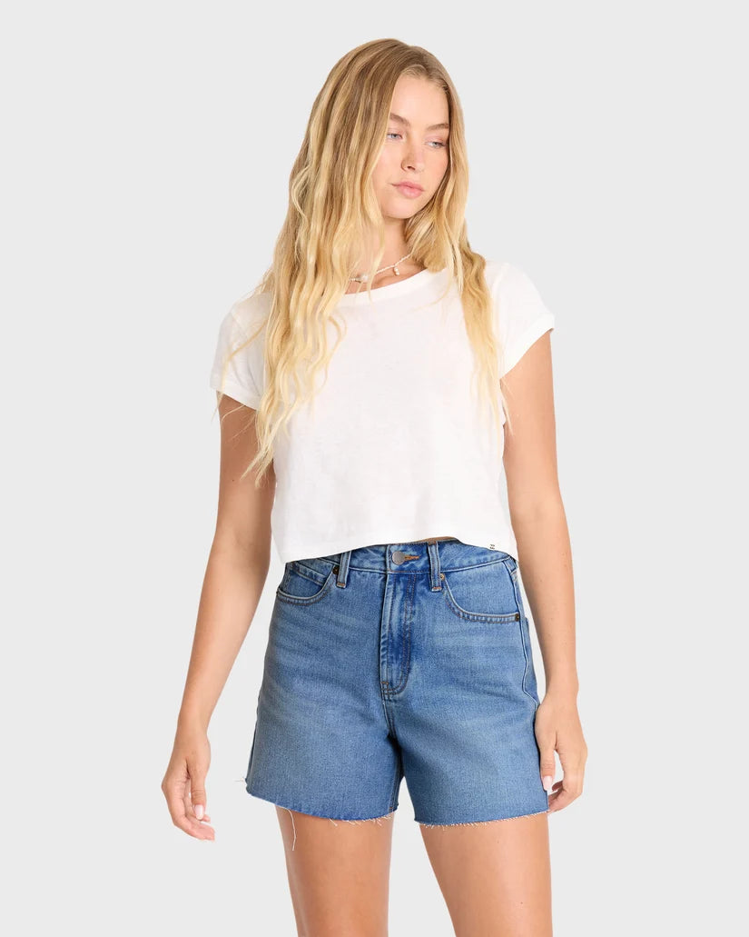 Riley Cut-Off Denim Shorts