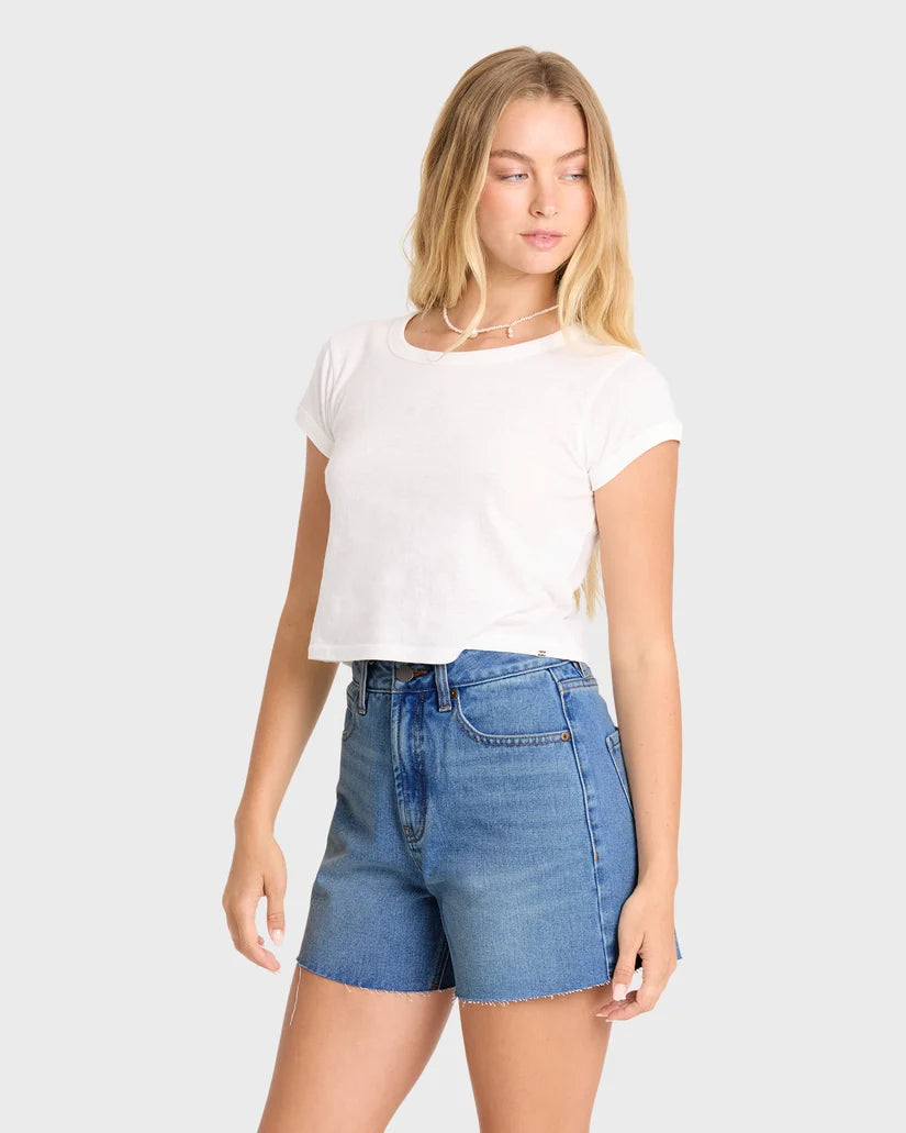 Riley Cut-Off Denim Shorts