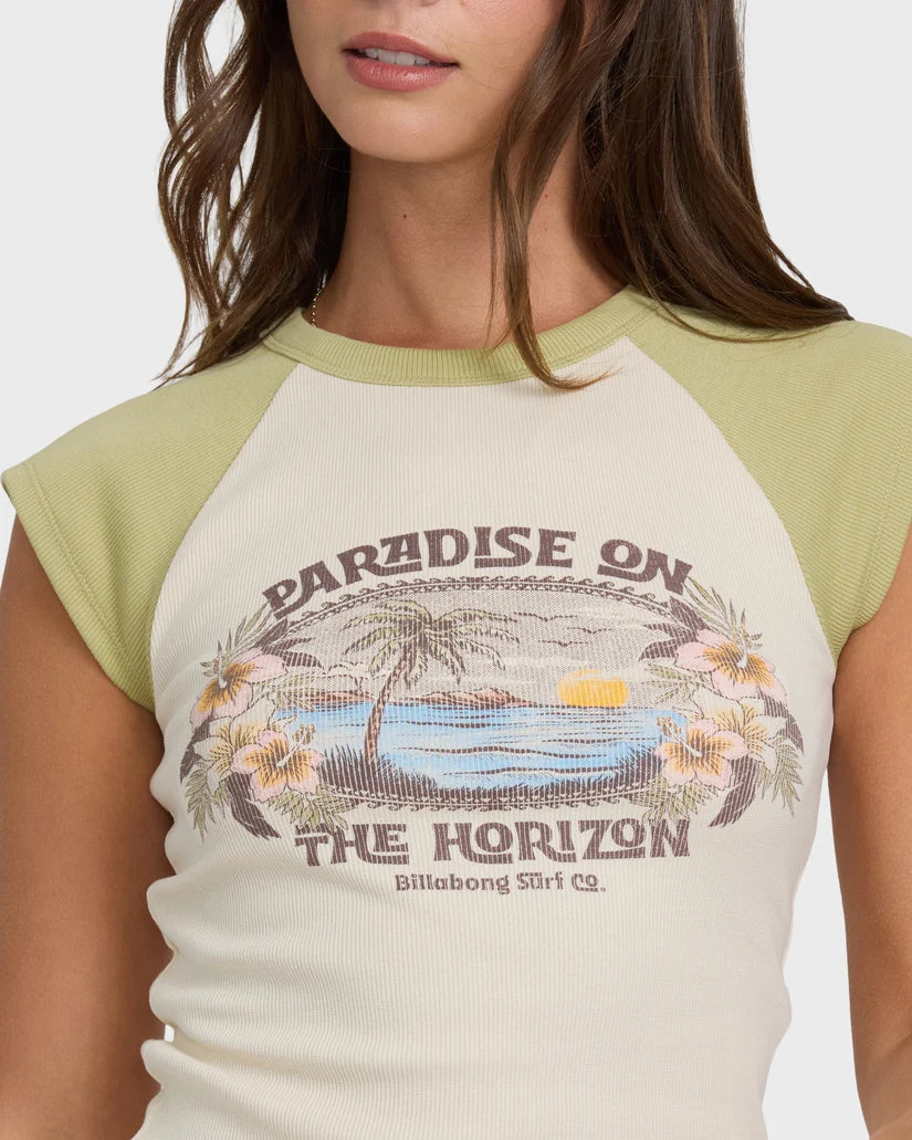 Horizon Raglan Short Sleeve Knit Baby Tee